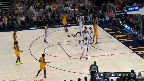 《NBA全场集锦》【扣篮】不仅能吃饼也能喂饼 戈贝尔击地妙传博格达诺维奇空切劈扣