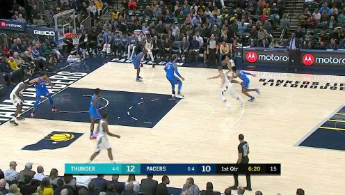 《NBA全场集锦》【得分】无视亚当斯的防守 萨博尼斯换手上篮写意潇洒