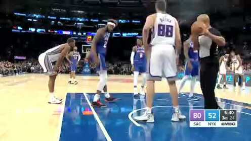 《NBA全场回放》【原声】国王vs尼克斯 第3节比赛回放