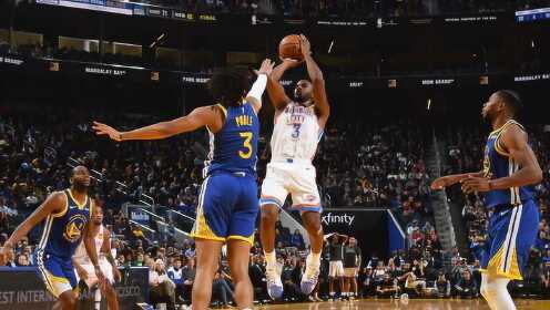 《NBA全场集锦》【球星】保罗vs勇士集锦 20分5助攻命中神奇LOGO三分