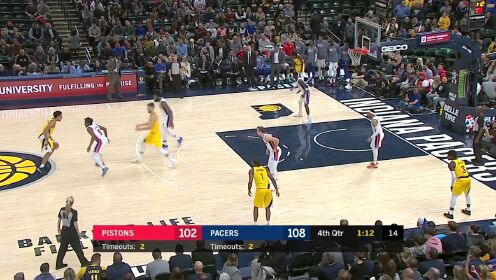 《NBA全场集锦》【得分】杀死悬念的一球 萨博尼斯拔地而起补篮命中