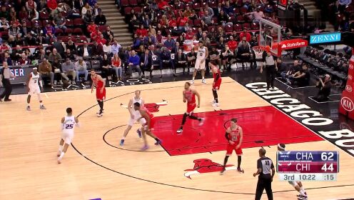 《NBA全场集锦》【原声】黄蜂103-93公牛 蒙克25分成奇兵黄蜂送公牛七连败