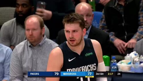 《NBA全场回放》【原声回放】步行者vs独行侠第3节 东契奇迎射沃伦3+1