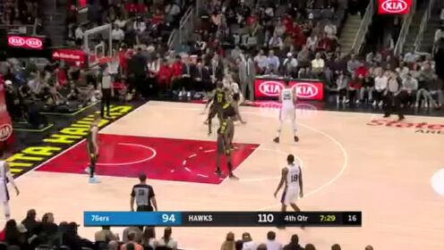 《NBA全场回放》【原声回放】费城vs老鹰第4节 雷迪什跟进暴力隔扣恩比德
