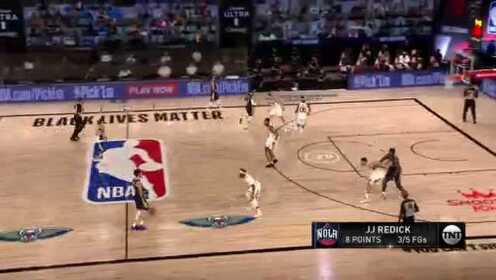 《NBA全场回放》【原声回放】爵士vs鹈鹕第2节 莺歌内外兼攻强势取分