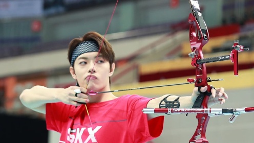 男子射箭半决赛:木子洋高水准获胜