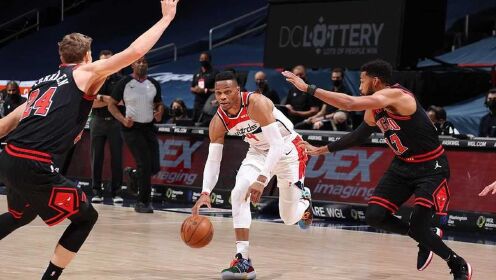 《NBA全场集锦》【球星】威斯布鲁克vs公牛集锦 21分15篮板11助攻三双也没用