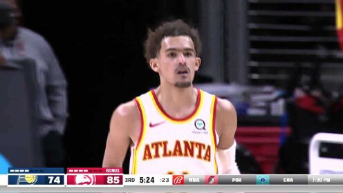《NBA全场集锦》【原声】步行者117-129老鹰 卡佩拉25分24篮板特-雷杨34分