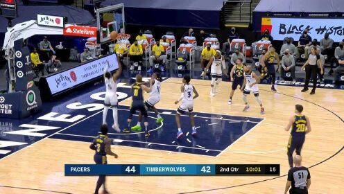 《NBA全场集锦》麦克劳克林假突真传回首掏 里德顺势抬手上篮打进