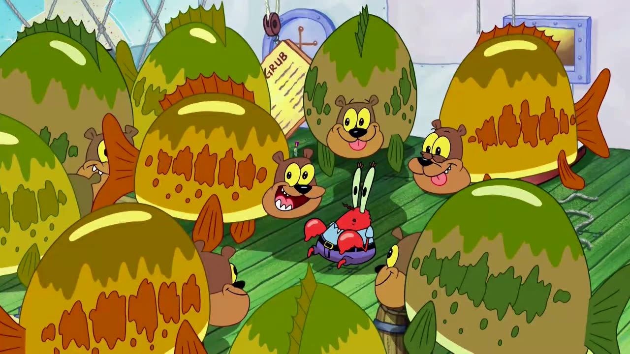 海绵宝宝第9季:海绵宝宝给海狮挠痒痒_腾讯视频