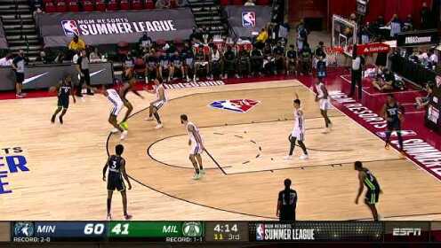 《NBA全场集锦》森林狼vs雄鹿第3节中文解说回放