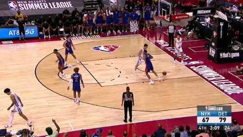 《NBA全场集锦》【原声】尼克斯87-93活塞 状元坎宁安爆发砍24+7