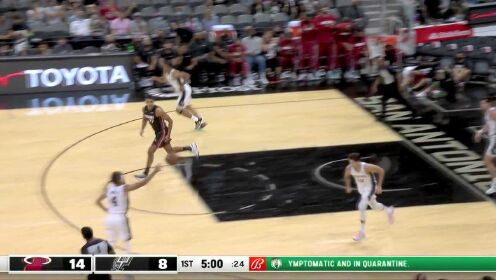 《NBA全场集锦》电光火石作出决断 邓罗击地妙传助队友暴扣