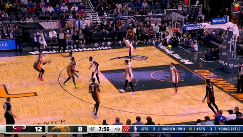 《NBA全场集锦》身高优势碾压！汉普顿见缝插针妙传瓦格纳突破劈扣