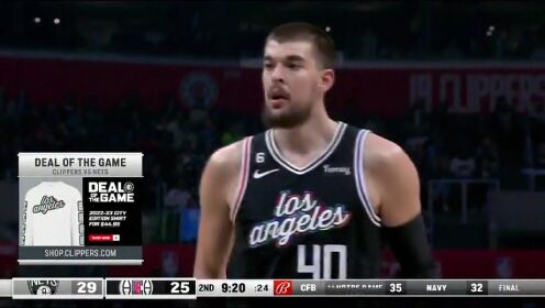 《洛杉矶快船》【回放】NBA常规赛：篮网vs快船第2节中文解说回放