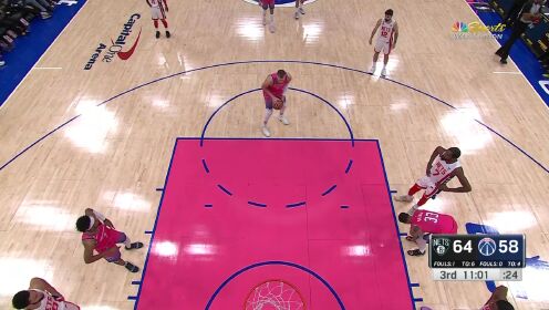 《NBA全场集锦》篮网vs奇才第3节英文原声回放