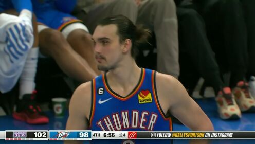 《俄克拉荷马雷霆》【回放】 NBA常规赛：国王vs雷霆第4节英文原声回放