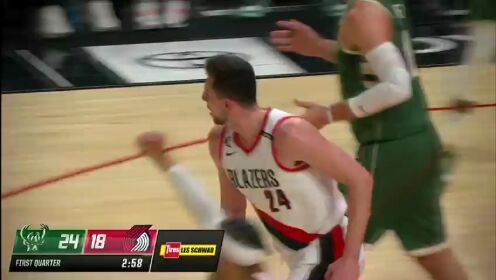 《波特兰开拓者》【回放】NBA常规赛：雄鹿vs开拓者第1节中文解说回放