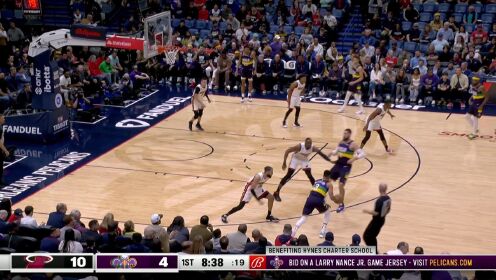 《NBA全场集锦》【回放】NBA常规赛：热火vs鹈鹕第1节中文解说回放