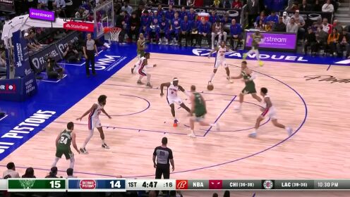 《NBA全场集锦》一寸长一寸强 大洛迎着犯规单手劈扣