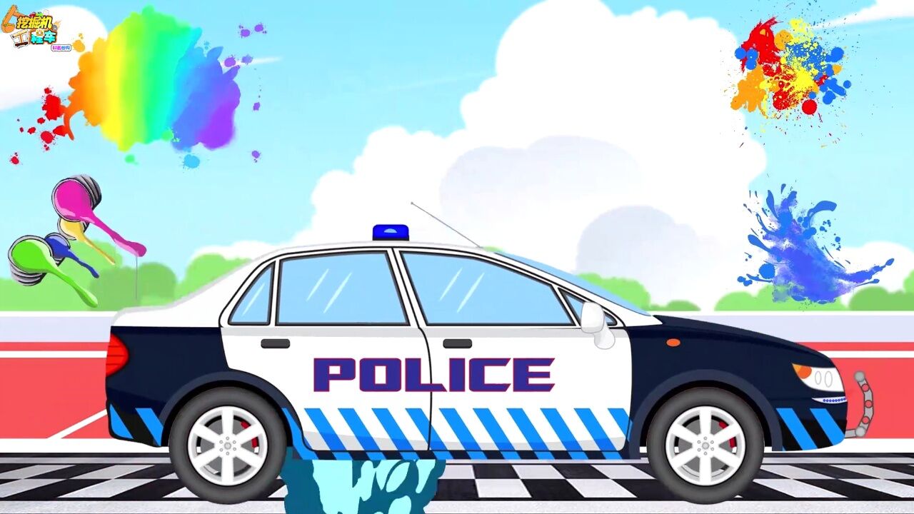 给警车安装警灯