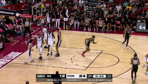 《NBA全场集锦》这才是状元该有的实力！文班亚马篮下连续暴扣得手