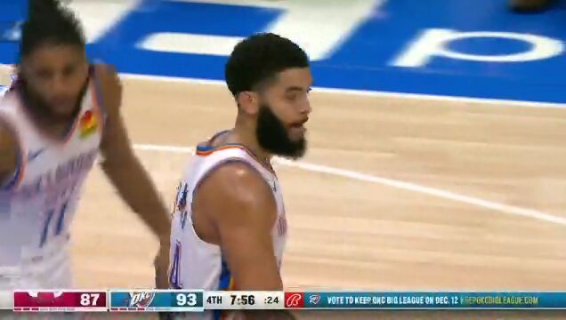 NBA常规赛：公牛vs雷霆第4节中文解说回放