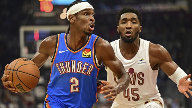 雷霆vs骑士精华集锦 米切尔空砍43分雷霆末节翻盘战胜骑士