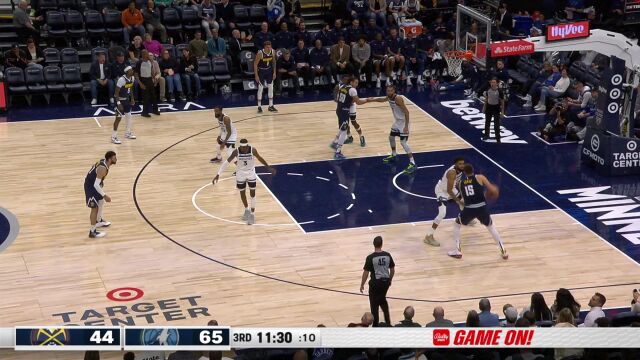 掘金vs森林狼精华纯享 森林狼双状元各砍20+送掘金赛季首败