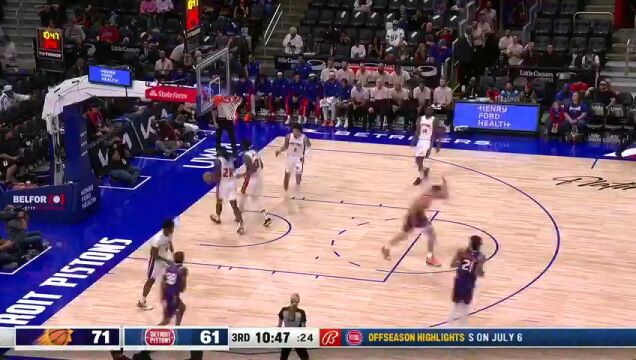 NBA季前赛：太阳vs活塞第3节中文解说回放