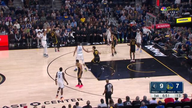 爱德华兹vs勇士集锦 狂轰33+6+7率队取6连胜