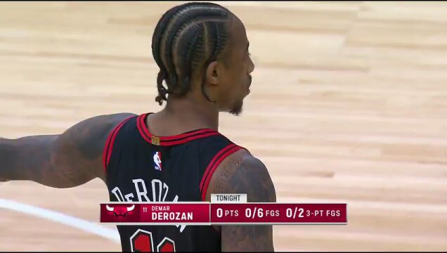 NBA常规赛：公牛vs雄鹿第1节英文原声回放