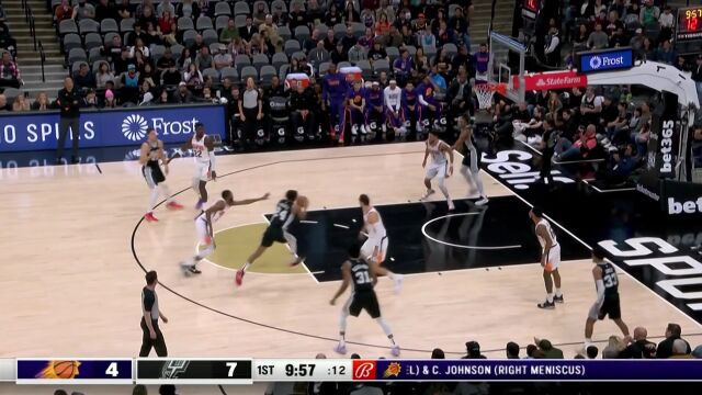 回顾马刺vs太阳过往交战记录 杜兰特与文班二番交手谁主沉浮