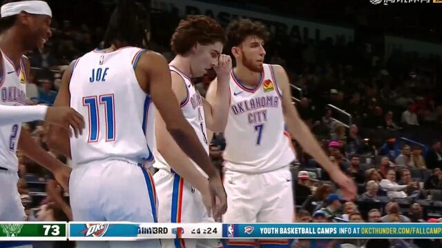 NBA：吉迪连续杀向内线 哨响打进完成2+1
