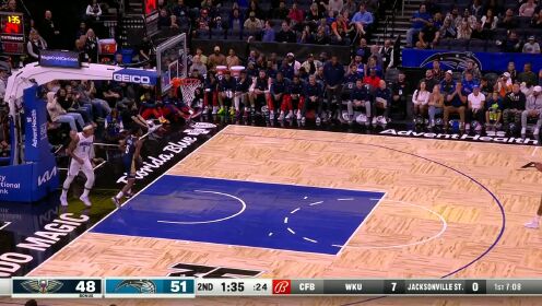 《NBA全场集锦》状元间的连线 富尔茨快手抢断助攻班凯罗跟进暴扣