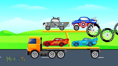 奇趣蛋玩具汽车总动员大卡车小游戏视频