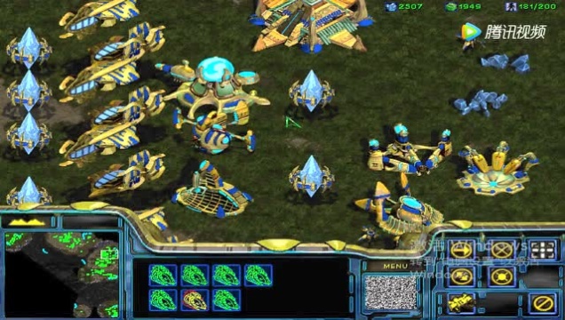 星际争霸经典losttemple神族1vs3电脑邹继威