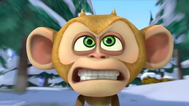 光头强带着新装备来砍树没想到被毛毛一个人打败了