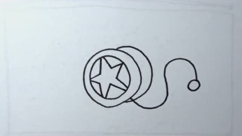 简笔画:1分钟学会画溜溜球