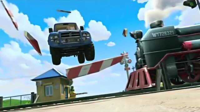 熊出没 光头强开车想踩刹车 没想到踩油门?