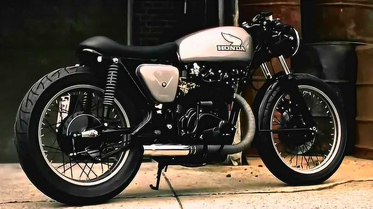 世界上最早的并列双缸dohc四冲程摩托本田cb450改装caferacer