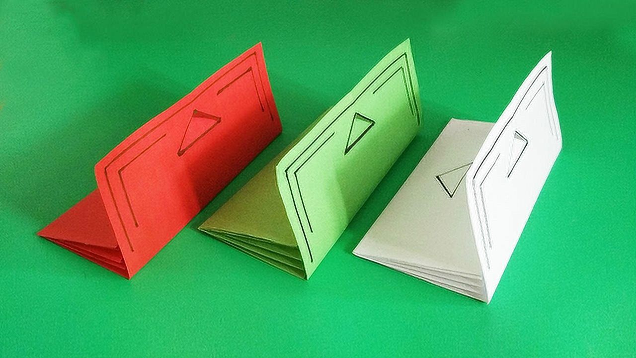 儿童手工折纸漂亮钱包几分钟就能拥有它适合给孩子装零花钱