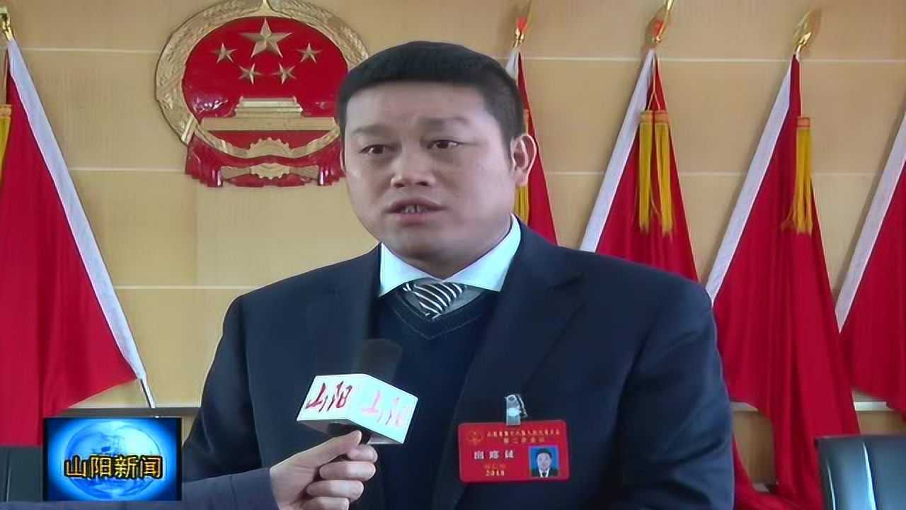 山阳县第十八届人民代表大会第二次会议胡仁俭采访视频