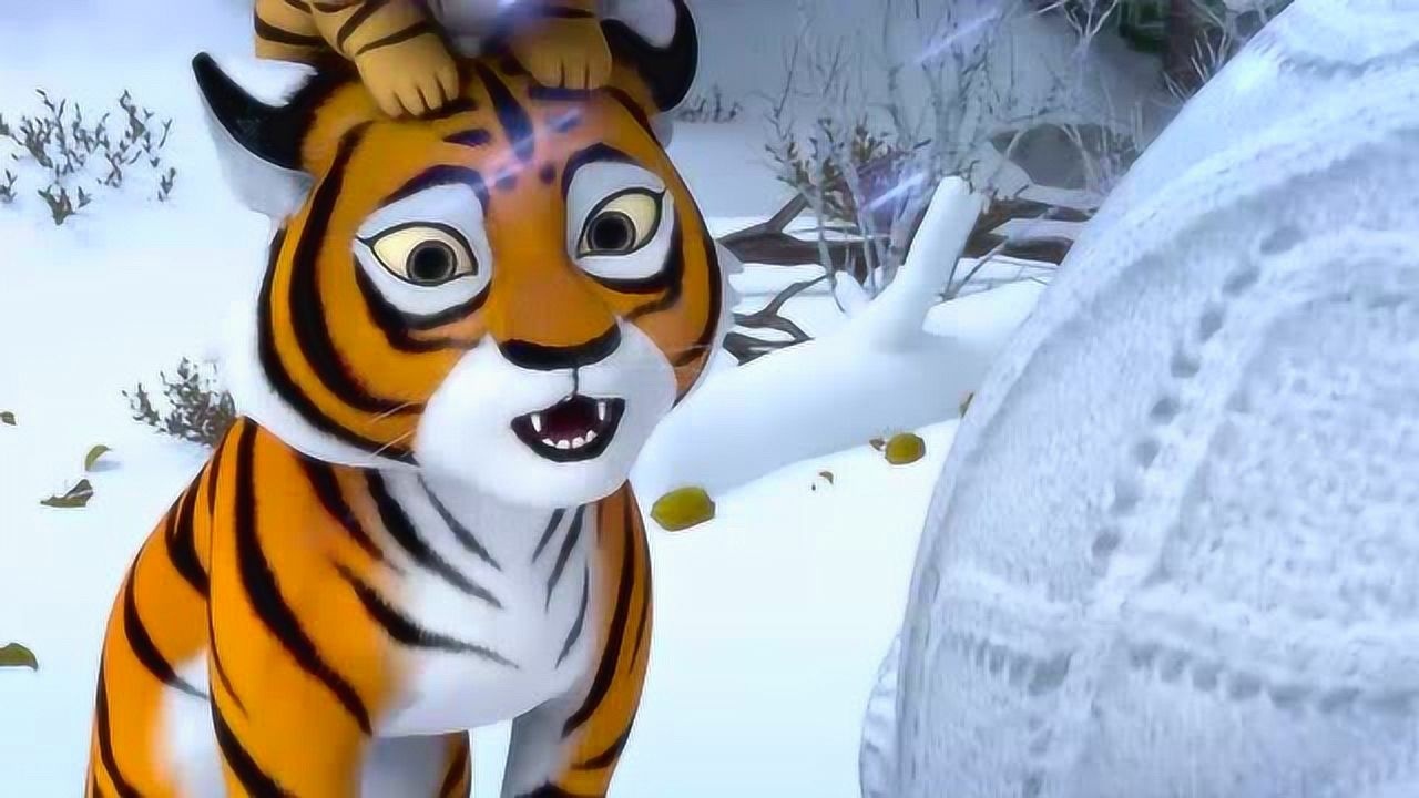 熊出没之探险日记 依依不舍的道别 场面太感人了,我会想你的虎妞