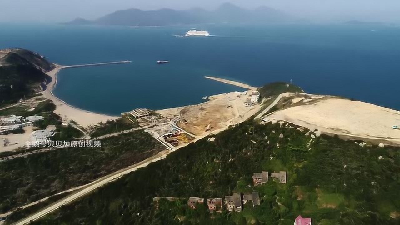 航拍珠海桂山岛