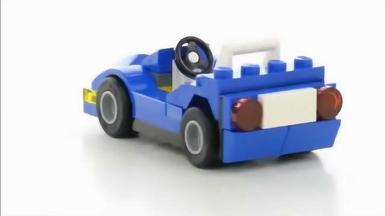 lego乐高积木城市系列30349蓝色跑车