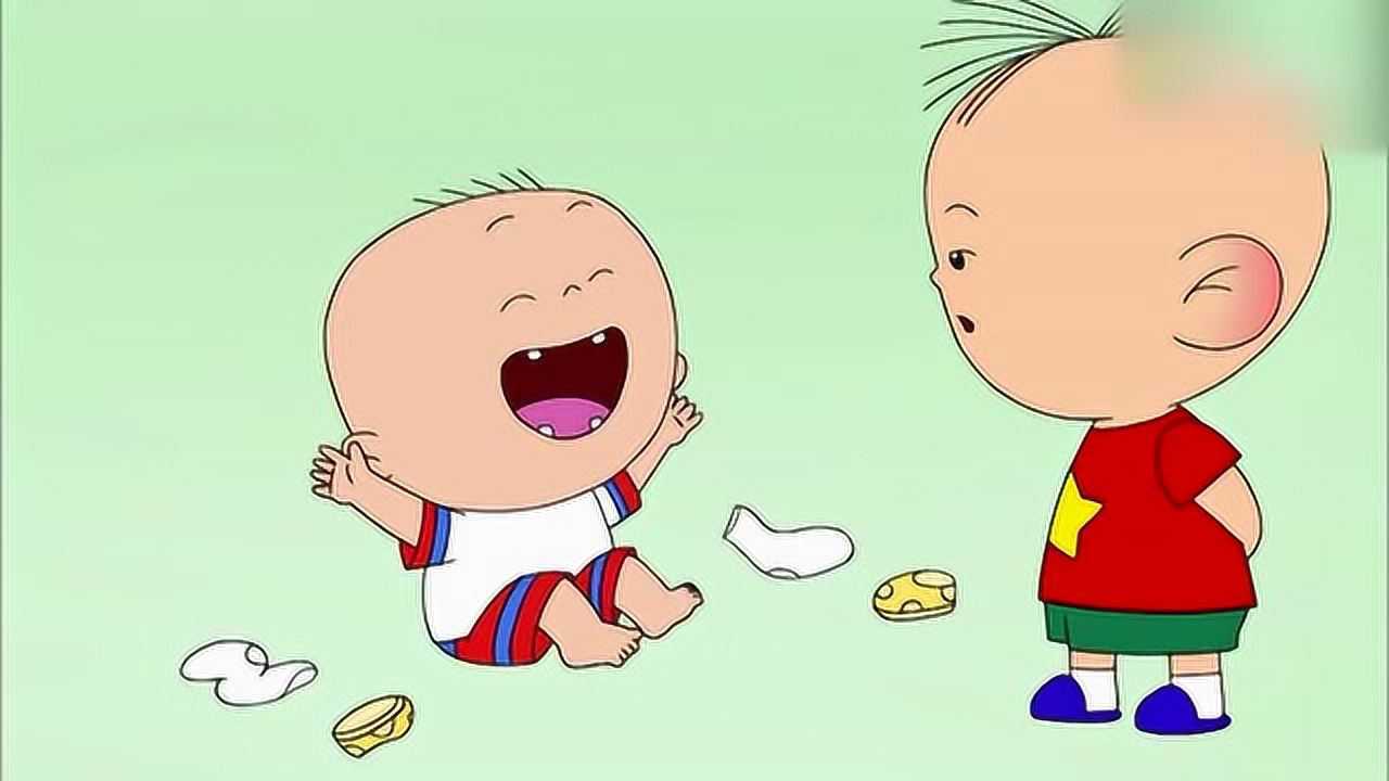 大耳朵图图:小豆丁来到了图图家里