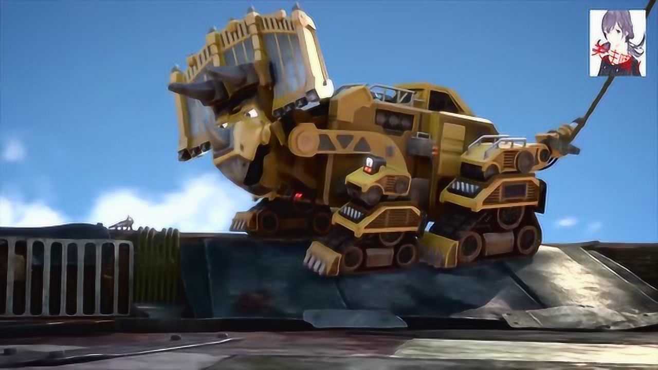 钢铁战车推土机掉进水潭里了