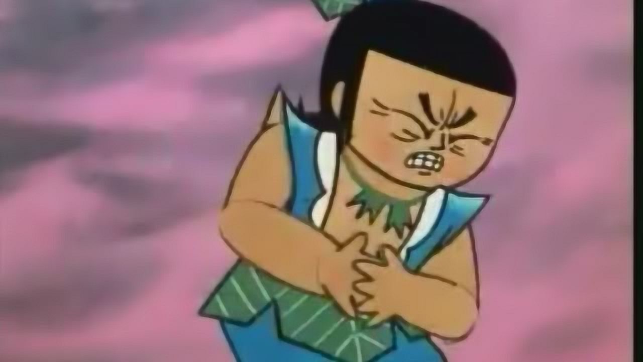 新版葫芦娃青蛇精把河水弄得又黑又臭水娃喝了肚子痛