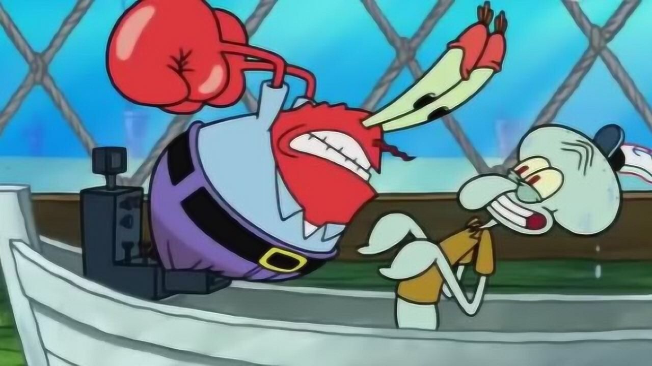 章鱼哥模仿蟹老板说话险些被骂